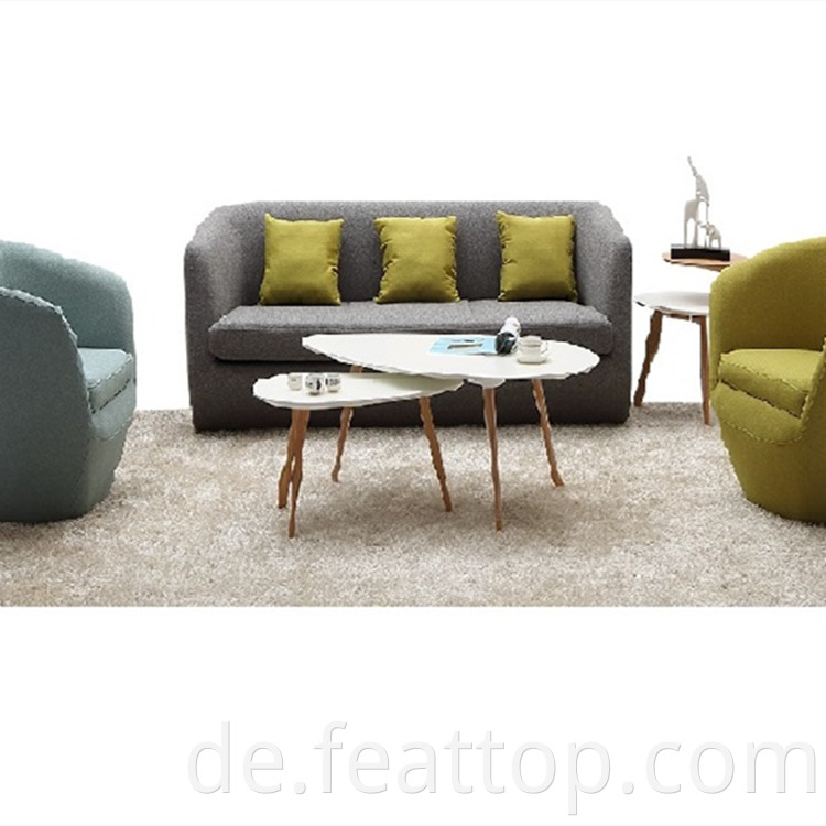 Hochwertige italienische Lounge -Sofa Mehrere Menschen verdicken Sofa Stoff Lounge Sofa